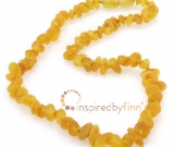 Adult Size Baltic Amber Necklace - Unpolished Chips - Harvest