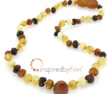 Amber Teething Necklace - Kids Unpolished Pendant Diversity - All Kids Sizes - Teething, Health &