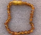 SALE! Clasped Baltic Amber BraceletAdult/Adolescent Unpolished Harvest