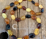 Adult Size Gorgeous Large Bead Baltic Amber Necklace4 Diff Disc