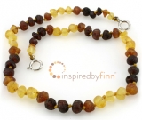 Baltic Amber Anklet - AdjustableUnpolished Multi