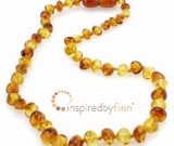 Amber Teething Necklace - Kids Polished Yellow & Honey - Teething, Health & Wellness