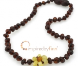 Kids Amber Teething Necklace - Size 13-14