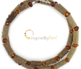 Polished Baltic Amber and Hazel - Honey