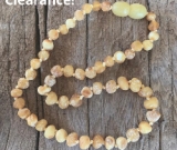 SALE! Amber Teething Necklace - Kids Unpolished Amber