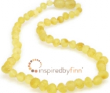 Amber Teething Necklace - Kids Unpolished Lemonade - All Kids Sizes - Teething, Health & Wellness