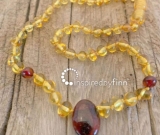 Polished Golden Cherry PendantAdult Size Necklace