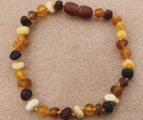 SALE! Adult/Adolescent Clasped Baltic Amber BraceletUnpolished Diversity