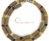 Unpolished Baltic Amber and Hazel - Diversity