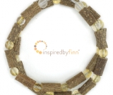 Citrine Gemstone & Hazel Necklace-THE Best For Acid Reflux,Constipation & Digestive Disorders