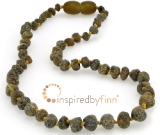 Baltic Amber Necklace - Kids Unpolished Sea Amber - All Kids Sizes