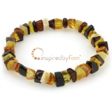 Baltic Amber Elastic Bracelet - Polished Montage