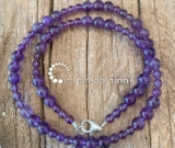 Amethyst - Protection, Purification, AddictionAdult Necklace