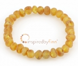 Baltic Amber Elastic Bracelet - Unpolished Harvest