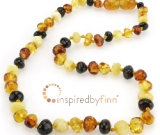 SALE! Kids Amber Teething Necklace - Size 11.5-12.5