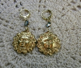 earrings- massive star-gold