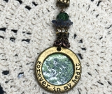 prairie garden-forever in my heart-necklace pendant