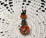 tangerine tree dreaming glass necklace pendant