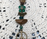 woodstock peace bird necklace pendant