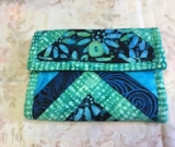 Wallet Navy/Teal Batik