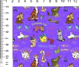 1yd cut Small BFF Purple Swim Retail