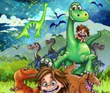 Dino Mania Fabric Adult Blanket Panel Regular Minky
