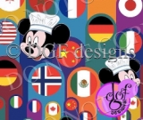 R104 Chef Mouse Around The World SMALL SCALE