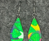 Tropical leaves on rainbow