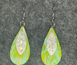 Marbled Greens with Silver Leaf