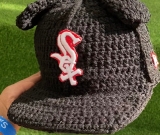 Custom New Era Chicago White Sox Brown Crochet Hat